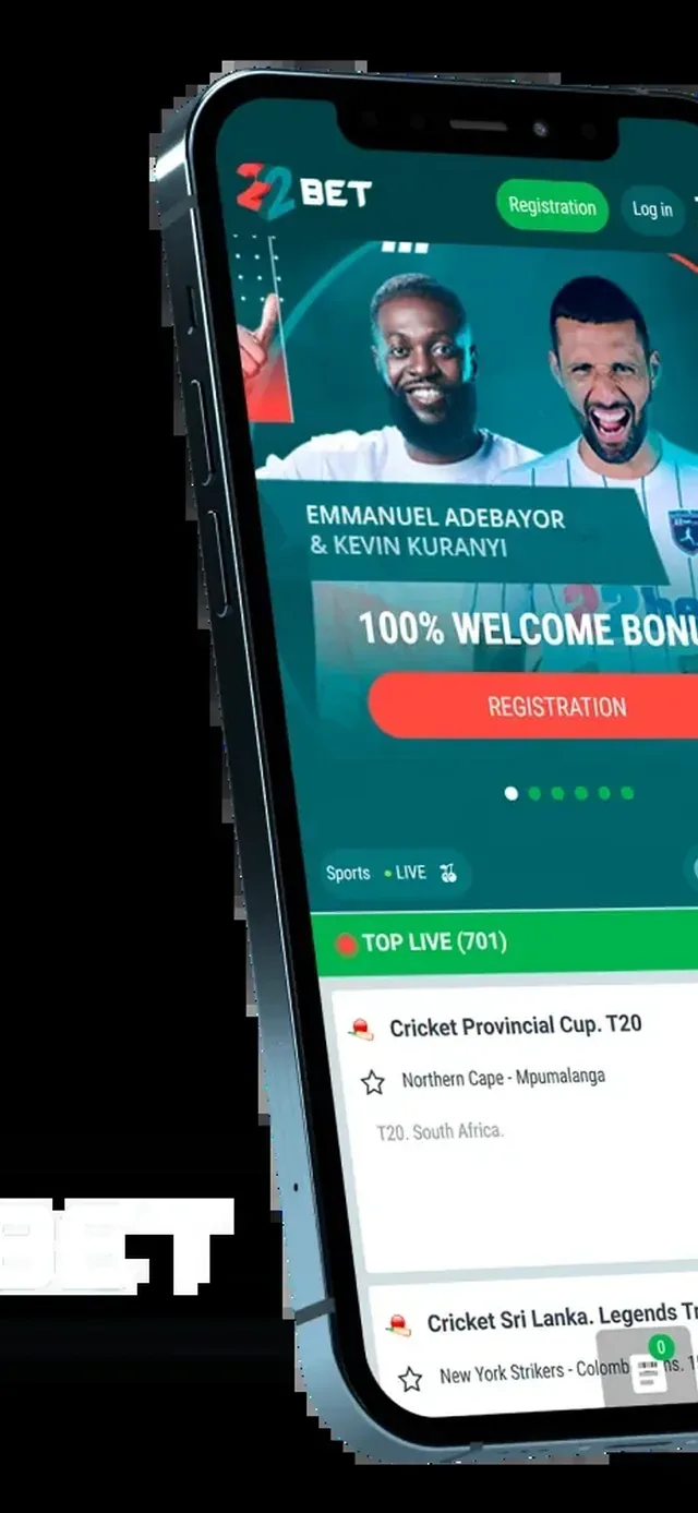 22Bet Casino App auf dem Smartphone